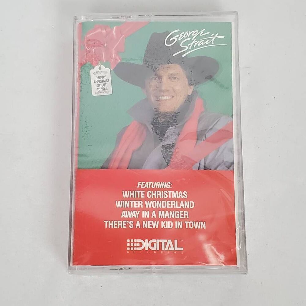 George Straight: Merry Christmas Straight To You [Cassette Tape, 1992 MCA, Seale